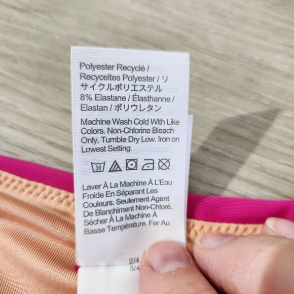 J. Crew Pink Curved Waist Cheeky Bikini Bottom New With Tags Womens Size XXL - Picture 12 of 16